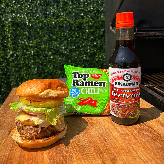 TOP RAMEN® + KIKKOMAN SUMMER BURGER
